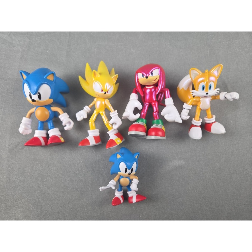 Sonic the Hedgehog Figures Lot of 5 - Jakks Pacific Sega Articulating Limbs
